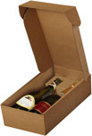 Tawny Textured Rib 2-Bottle Wine Box